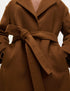 Marks & Spencer "Wool Blend Belted Single Breasted Longline Wrap Coat"